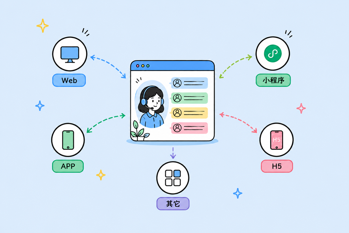 多渠道咨询示意图