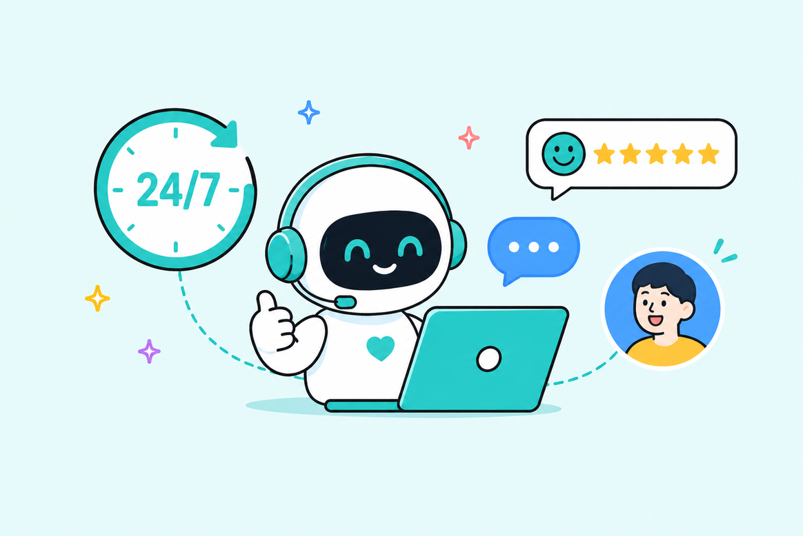 7x24 小时在线客服示意